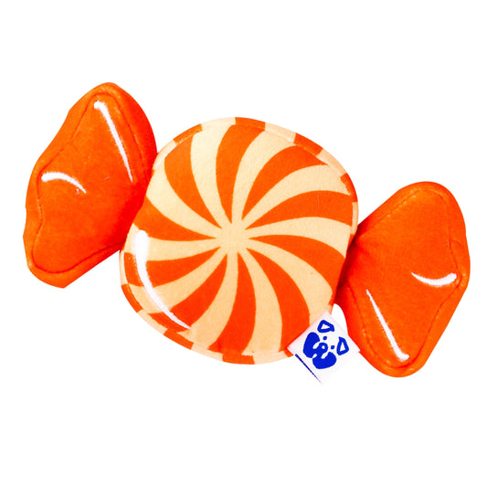 Candy swirl plush dog toy