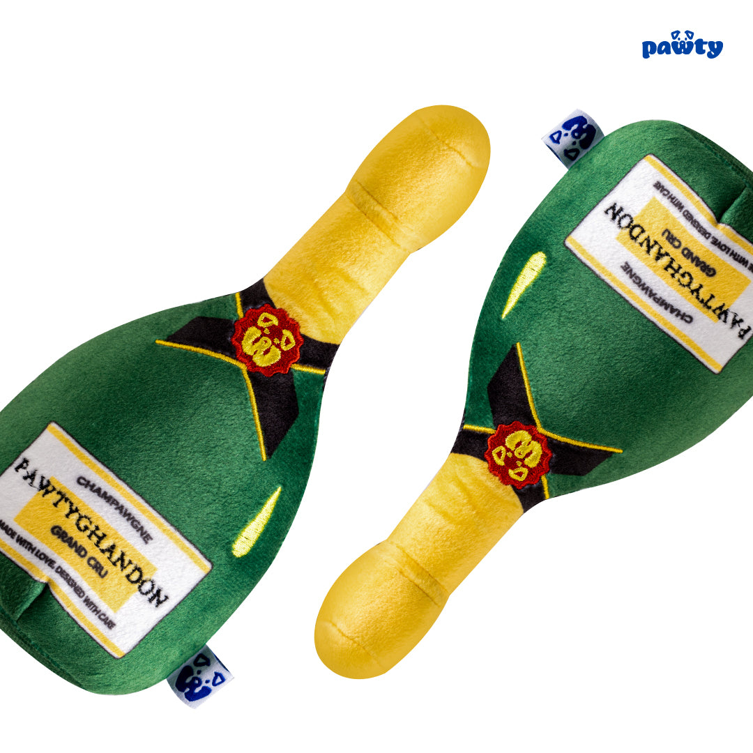 Champagne dog toy squeaker