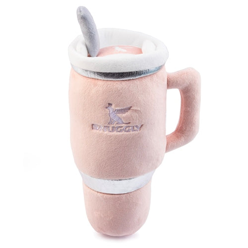 Snuggly Cup Blush Plush Dog Toy by Haute Diggity Dog