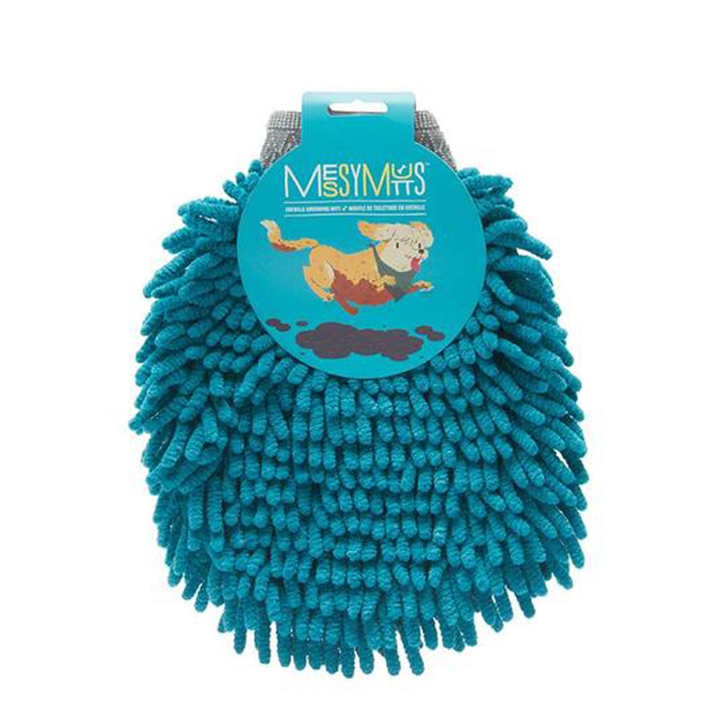 Microfiber Chenille Dog Grooming Mitt, Paw Cleaner