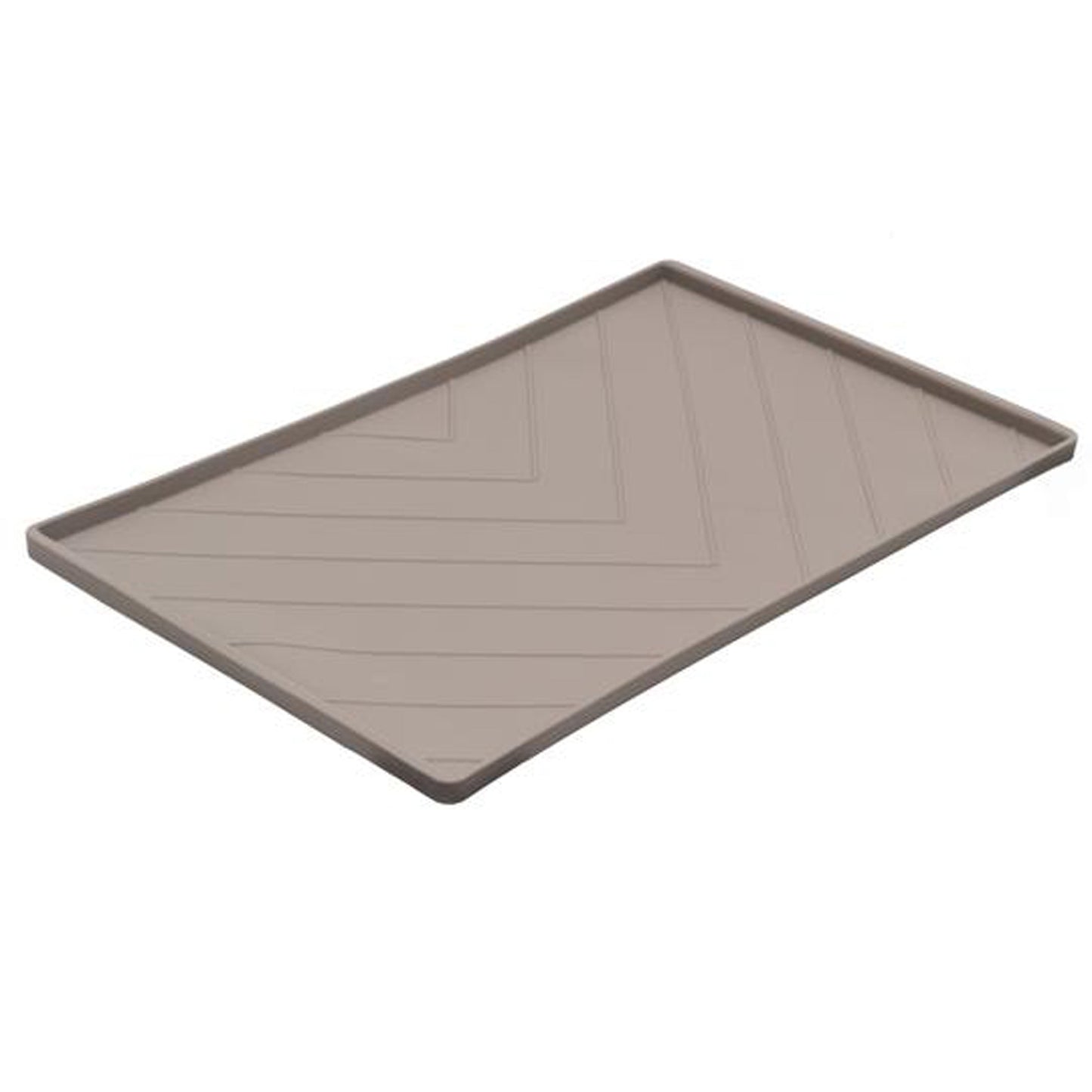 Silicone Non-Slip Dog Bowl Mat with Raised Edge to Contain the Spills, Medium 19.7"x11.8"
