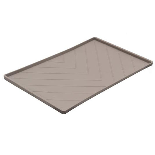 Silicone Non-Slip Dog Bowl Mat with Raised Edge to Contain the Spills, Medium 19.7"x11.8"