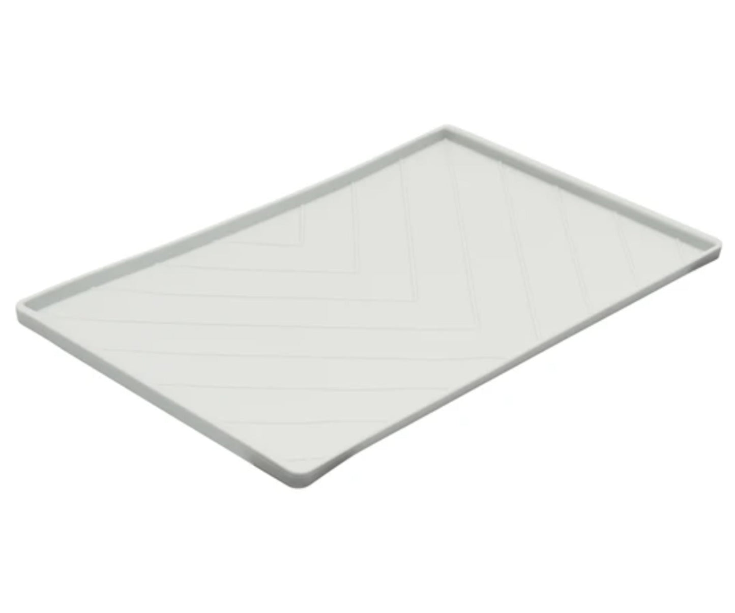 Silicone Non-Slip Dog Bowl Mat with Raised Edge to Contain the Spills, Medium 19.7"x11.8"