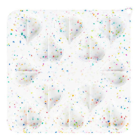 Confetti Heart Shape Silicone Bake and Freeze Dog Treat Molds