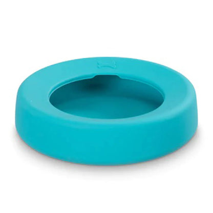 Silicone Non-Spill Travel Dog Bowl-grey