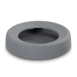 Silicone Non-Spill Travel Dog Bowl-grey