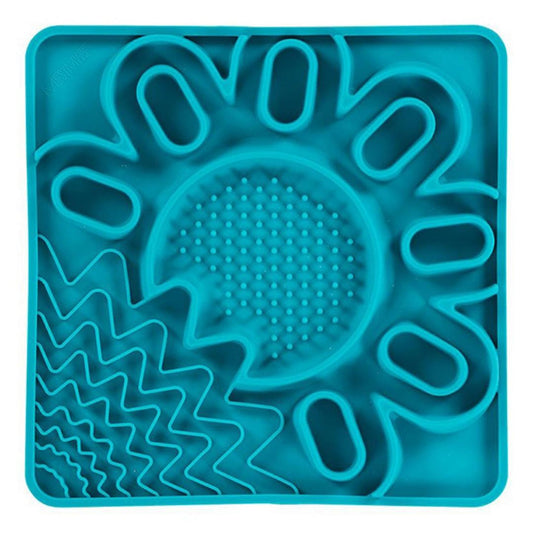 Framed "Spill Resistant" Silicone Multi Surface Lick Mat,  9.5" x 9.5"