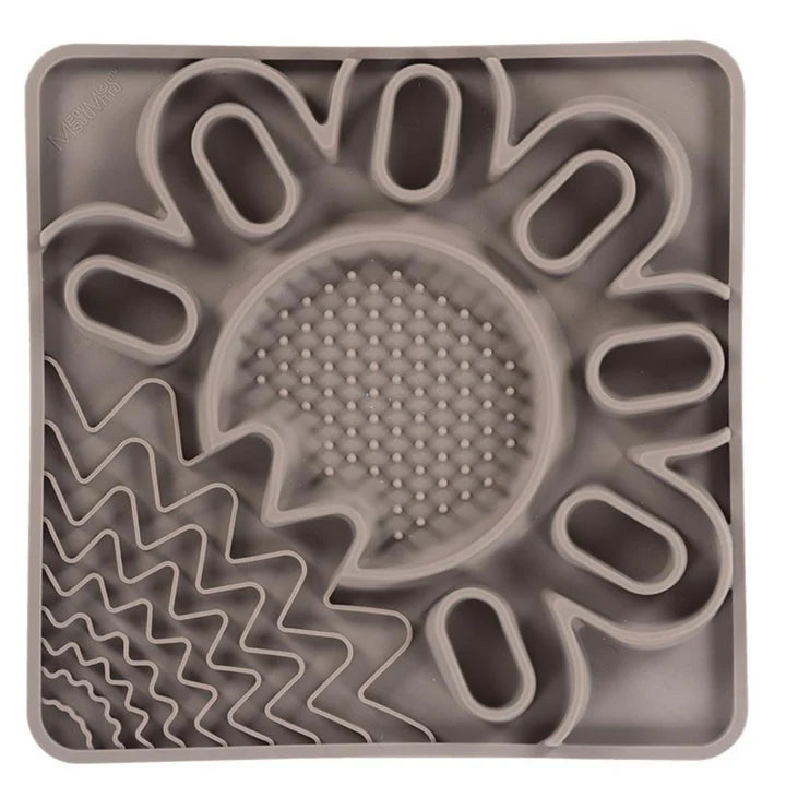 Framed "Spill Resistant" Silicone Multi Surface Lick Mat,  9.5" x 9.5"