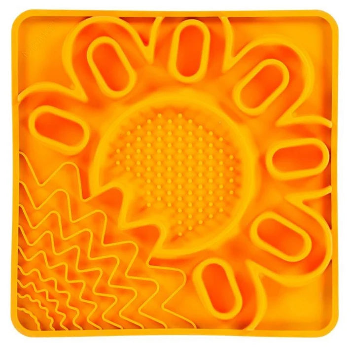Framed "Spill Resistant" Silicone Multi Surface Lick Mat,  9.5" x 9.5"