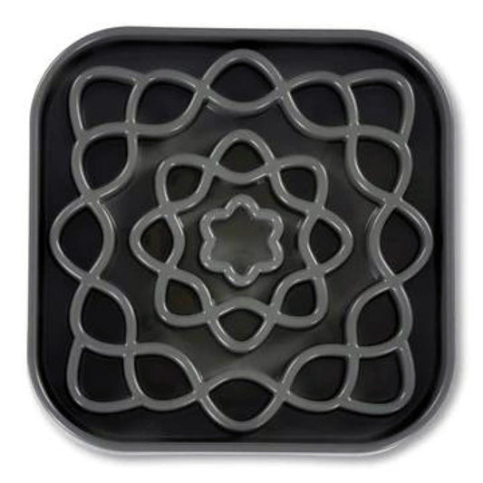 Small Messy Mutts Interactive Square Slow Feeder, 2 Cup Capacity