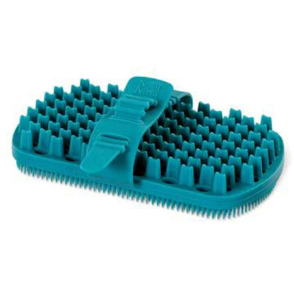 Silicone Dual Sided Grooming Brush with Hand Strap