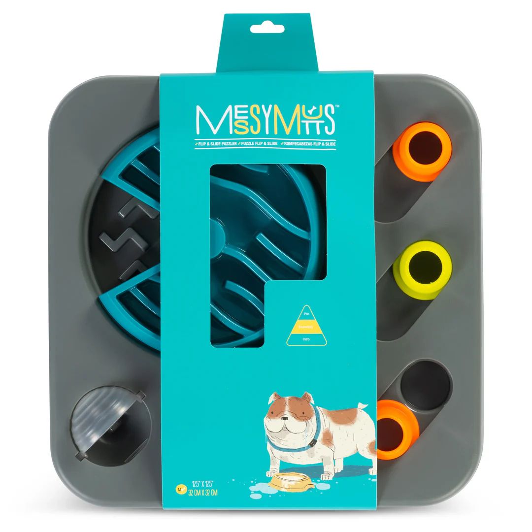 Messy Mutts Flip'n Slide Puzzler, Medium Puzzle, 12.5" x 12.5"