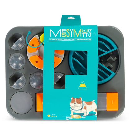 Messy Mutts Flip'n Slide Puzzler, Large Dog Puzzle, 16.5" x 13"