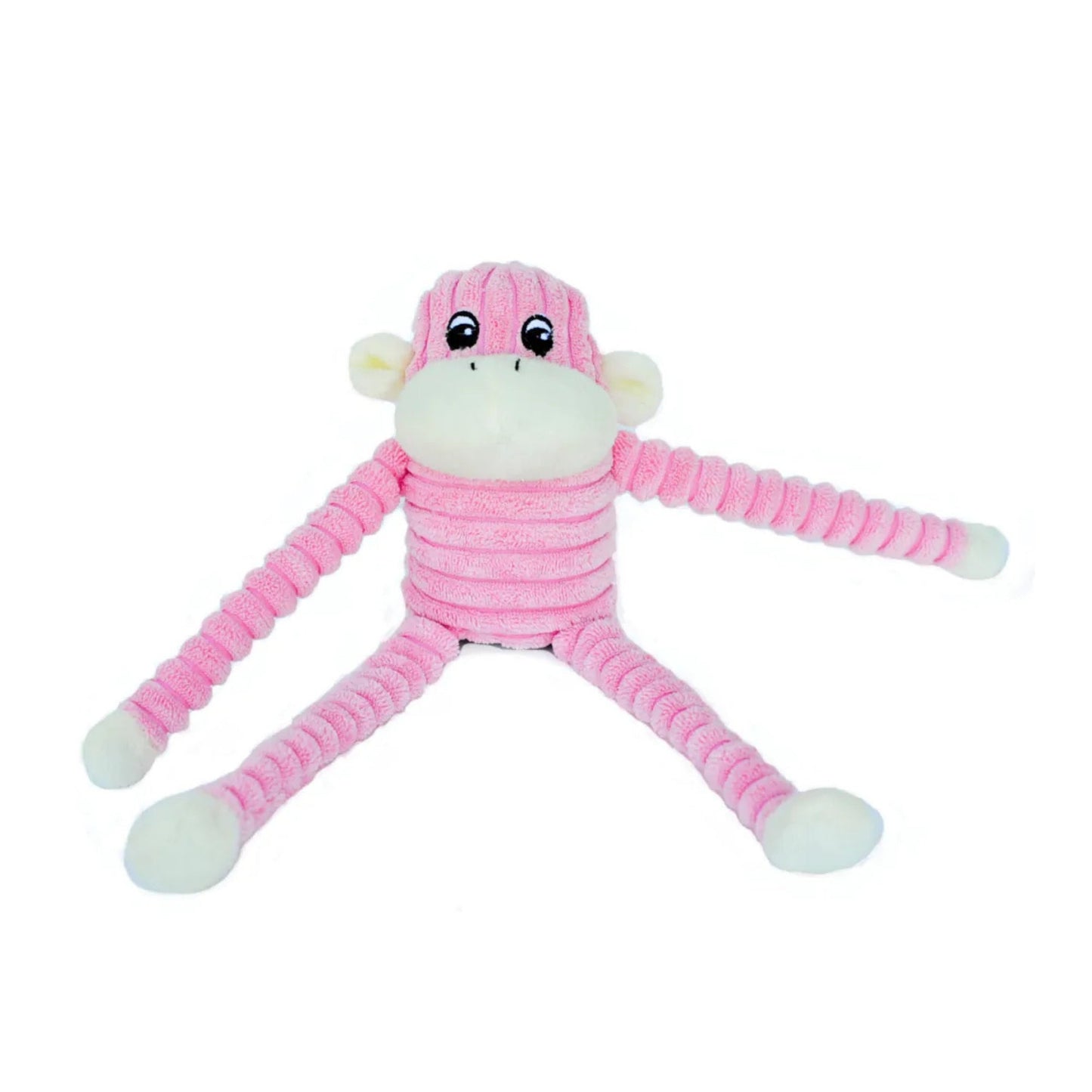 Spencer the Crinkle Monkey – Small Pink