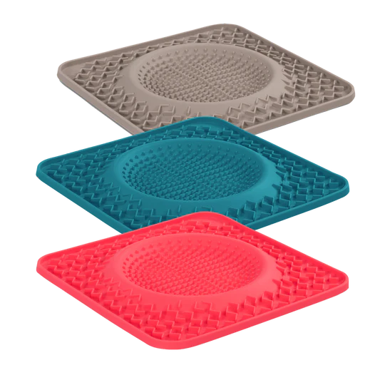 Messy Mutts 10" Therapeutic Dog Lick Bowl Mat, Interactive Dog Feeder