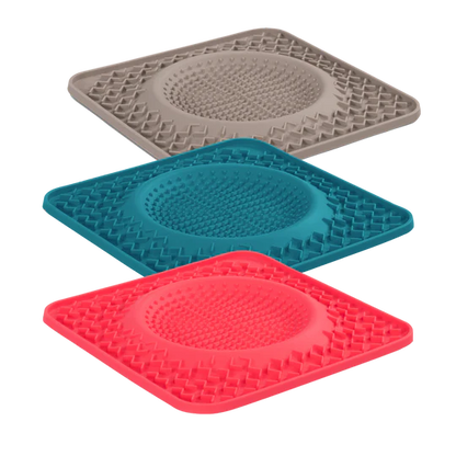Messy Mutts 10" Therapeutic Dog Lick Bowl Mat, Interactive Dog Feeder