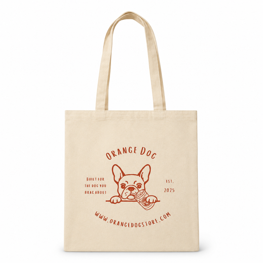 Orange Dog Canvas Tote Bag – Built for the Dog You Brag About