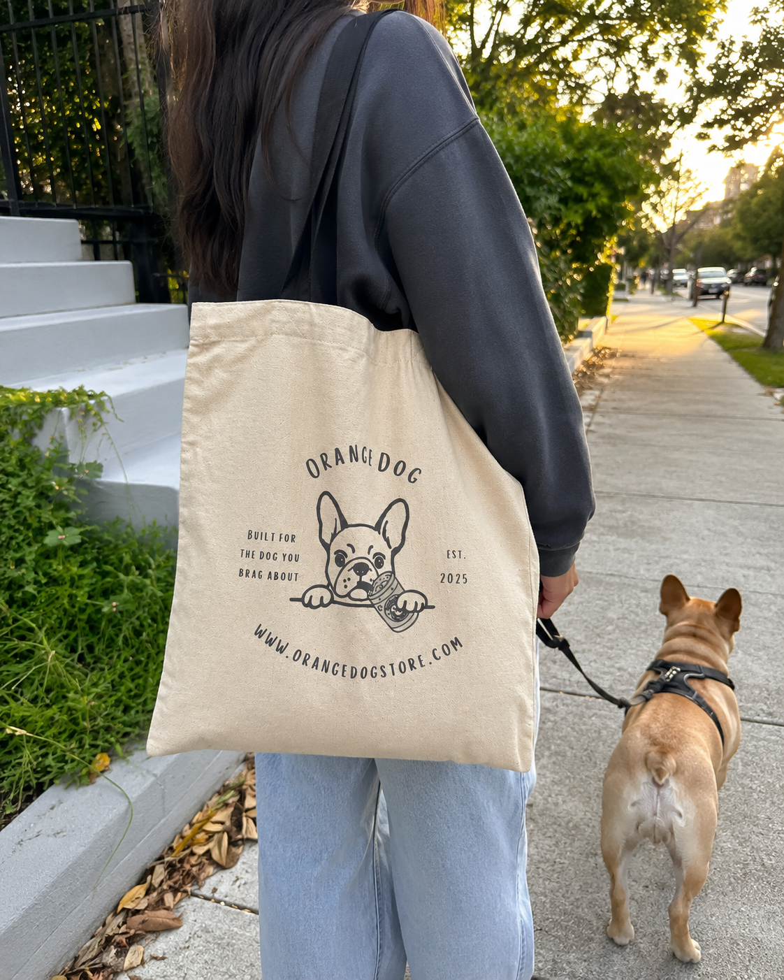Orange Dog Canvas Tote Bag – Built for the Dog You Brag About