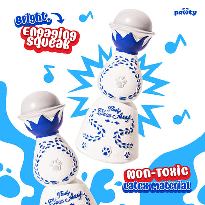 Claws Awoof rubber chew toy with dog