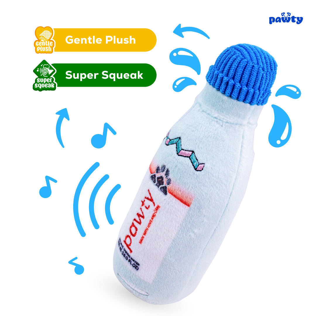 Water bottle dog toy size